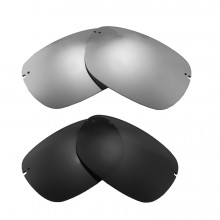 New Walleva Titanium + Black Polarized Replacement Lenses For Maui Jim Sandy Beach Sunglasses